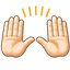 Hands up emoji